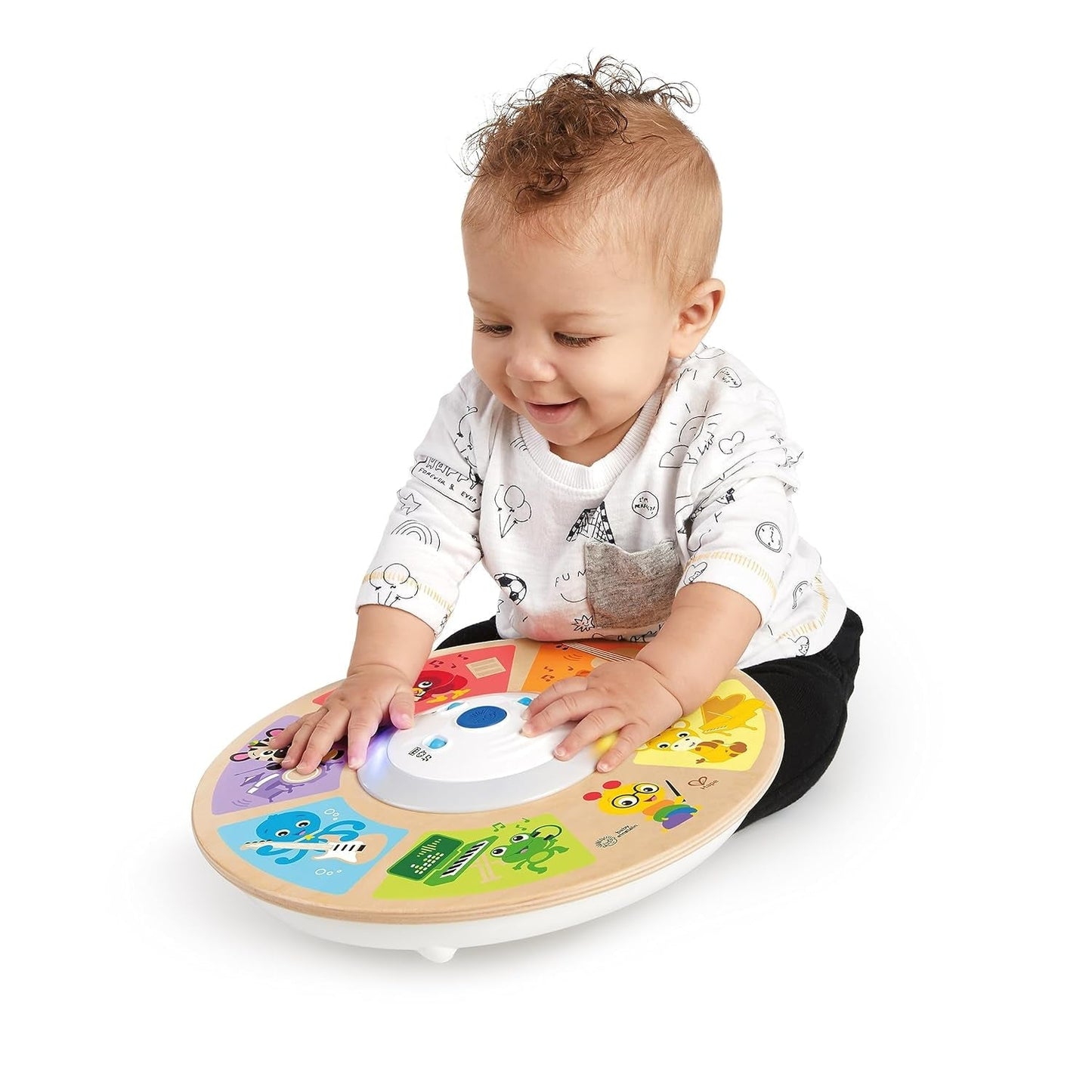 Baby Einstein, Hape, Cal's Smart Sounds Symphony Magic Touch Trä elektronisk aktivitetsleksak på 3 språk (engelska, franska och spanska), 3 lägen, från 6 månader Babyleksaker Naty Shop