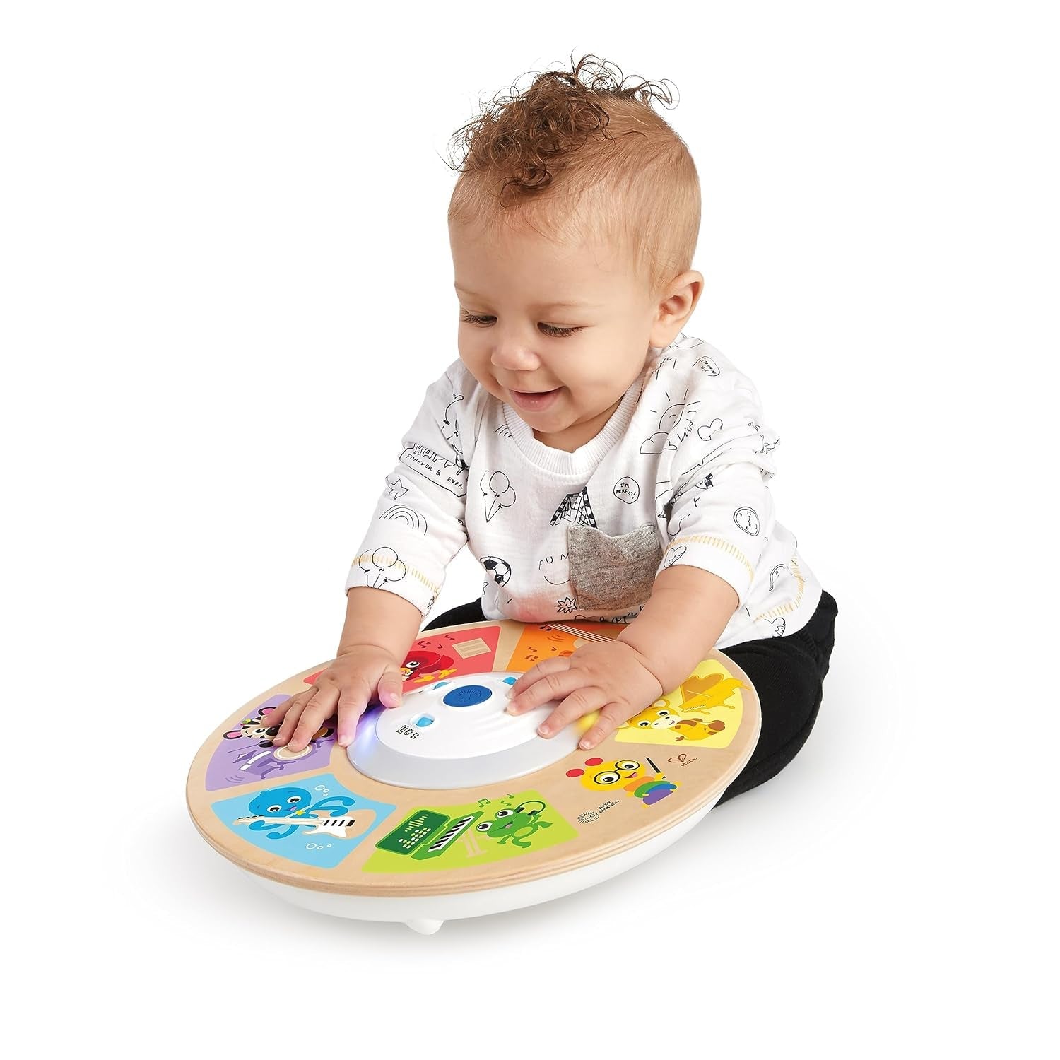 Baby Einstein, Hape, Cal's Smart Sounds Symphony Magic Touch Trä elektronisk aktivitetsleksak på 3 språk (engelska, franska och spanska), 3 lägen, från 6 månader Babyleksaker Naty Shop
