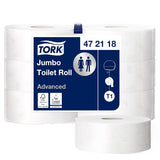 Toalettpapper Tork Jumbo White T1, Advanced, 2 lager, 6 × 380 M, 472118