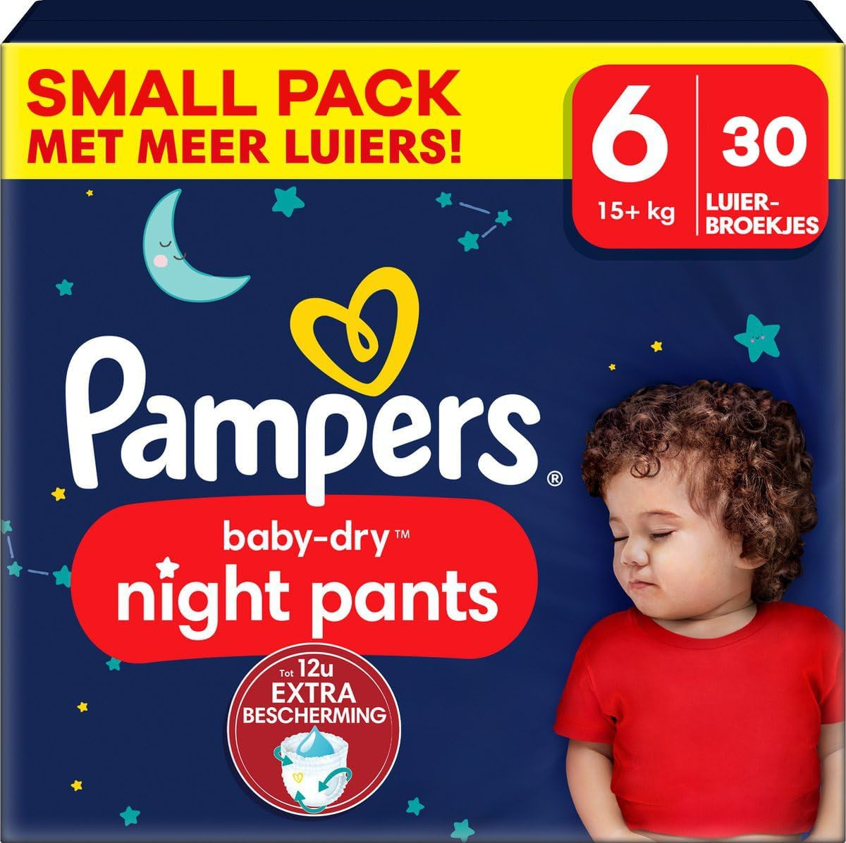Pampers - Halkfria babynattbyxor - Storlek 6 - Liten förpackning - 30 stycken - 15+ kg