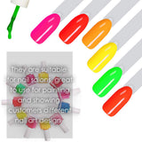 150 Stück Nail Art Tips Ring Stick, Transparent Farbe Karte Platten Nagelleck Display Ring Sticks, Nagel Salon Übungen Display Nagel tips