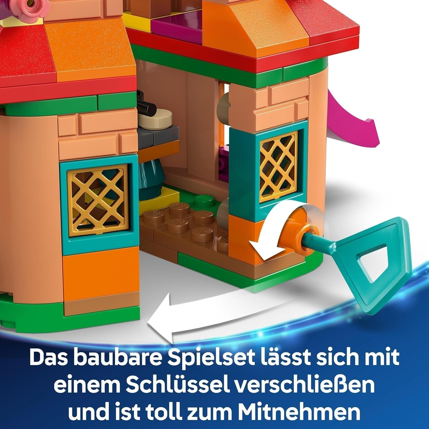 LEGO Ç€ Disney Encanto Mini House, byggleksak för tjejer från 5 år, fantasileksak och byggset med Mirabel och Antonio Mini Dolls, en Capybara figur och nyckel 43261 Byggset Besuche den LEGO-Store