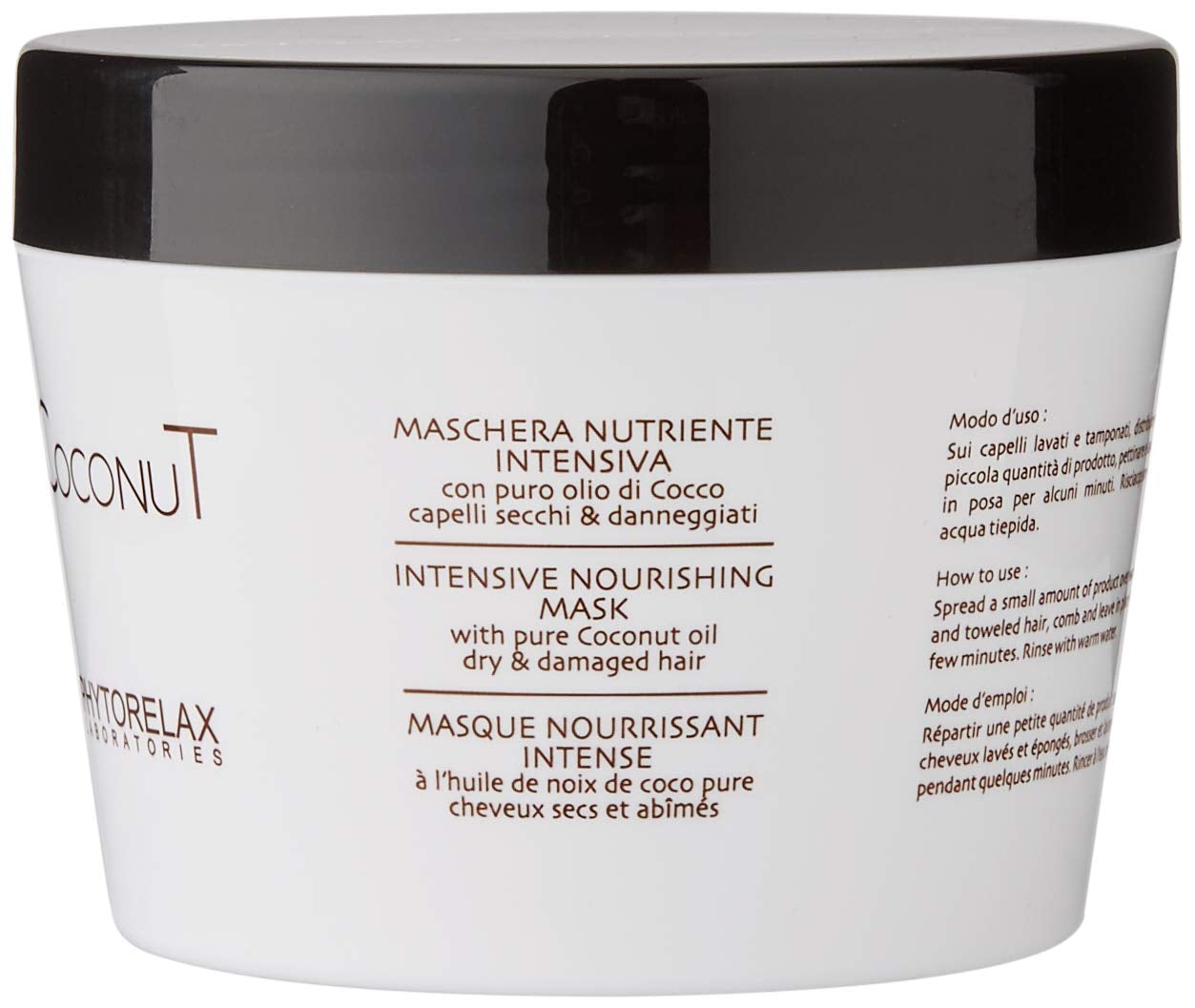 Phytorelax Intensiv Nourishing Hair Mask med kokosnötsolja, 1 förpackning (1 x 250 ml) Naty Shop Hair Mask