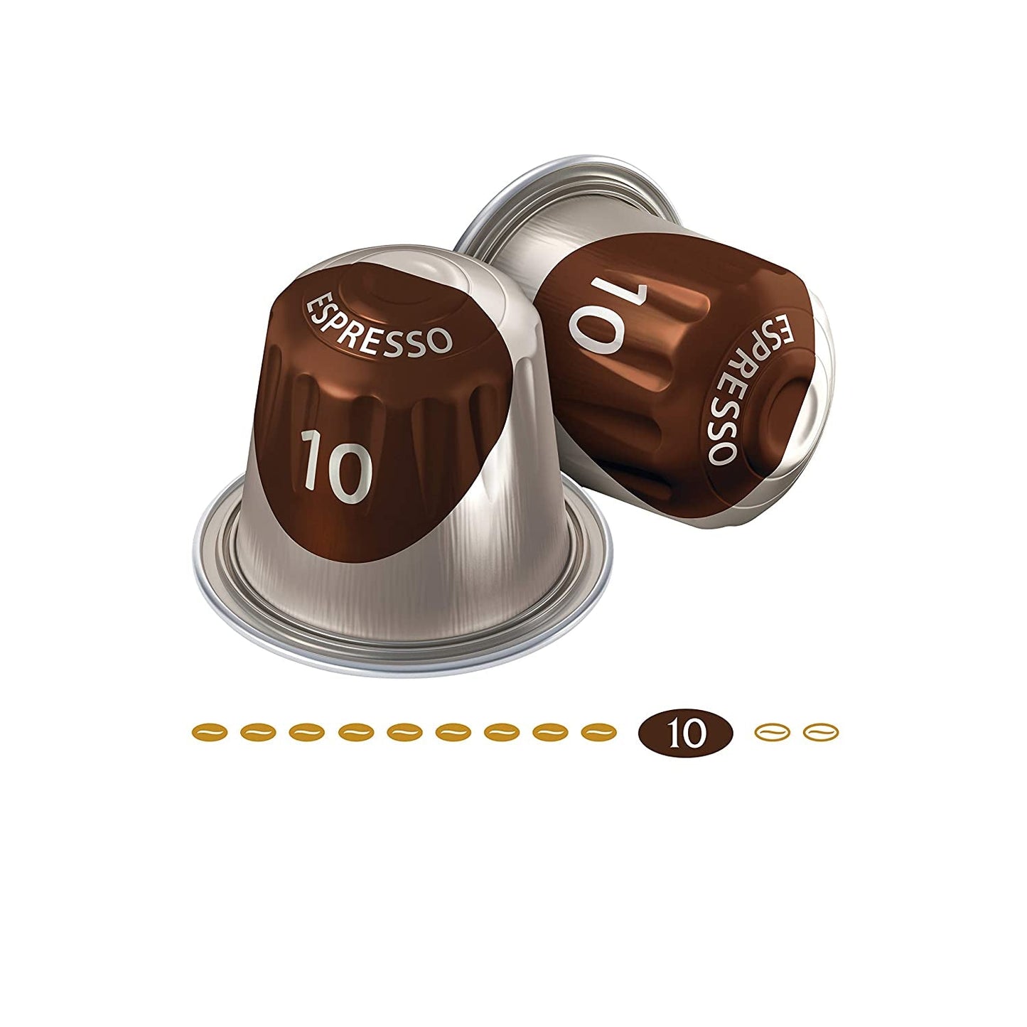 Jacobs Kaffeekapseln Espresso Intenso, Intensität 10/12, 10 x 10 Getränke, Nespresso* kompatibel Kaffee Kapseln, 100 Kapseln