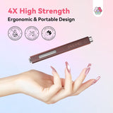 SAVILAND 4X Hochfester Cat Eye Magnet Für Nagel: 3-I-1 Nagel Magnet Rund Lange Streifenperle N35 Neodym Ultra Strong Magnet Für Nagellack Präzise 3S Formung Cat Eye Gel Nagellack Magnet Magnetstift