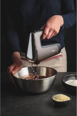 Tefal HT650E Power Mix Silence Handmixer | 600 Watt | Variabel hastighetsregulator | Turbo-Und Auswurf-Funktion | Extreme Leisure Engine | Inkl. 2 Rührbesen Und 2 Knethaken | Wheat Kitchen Naty Shop