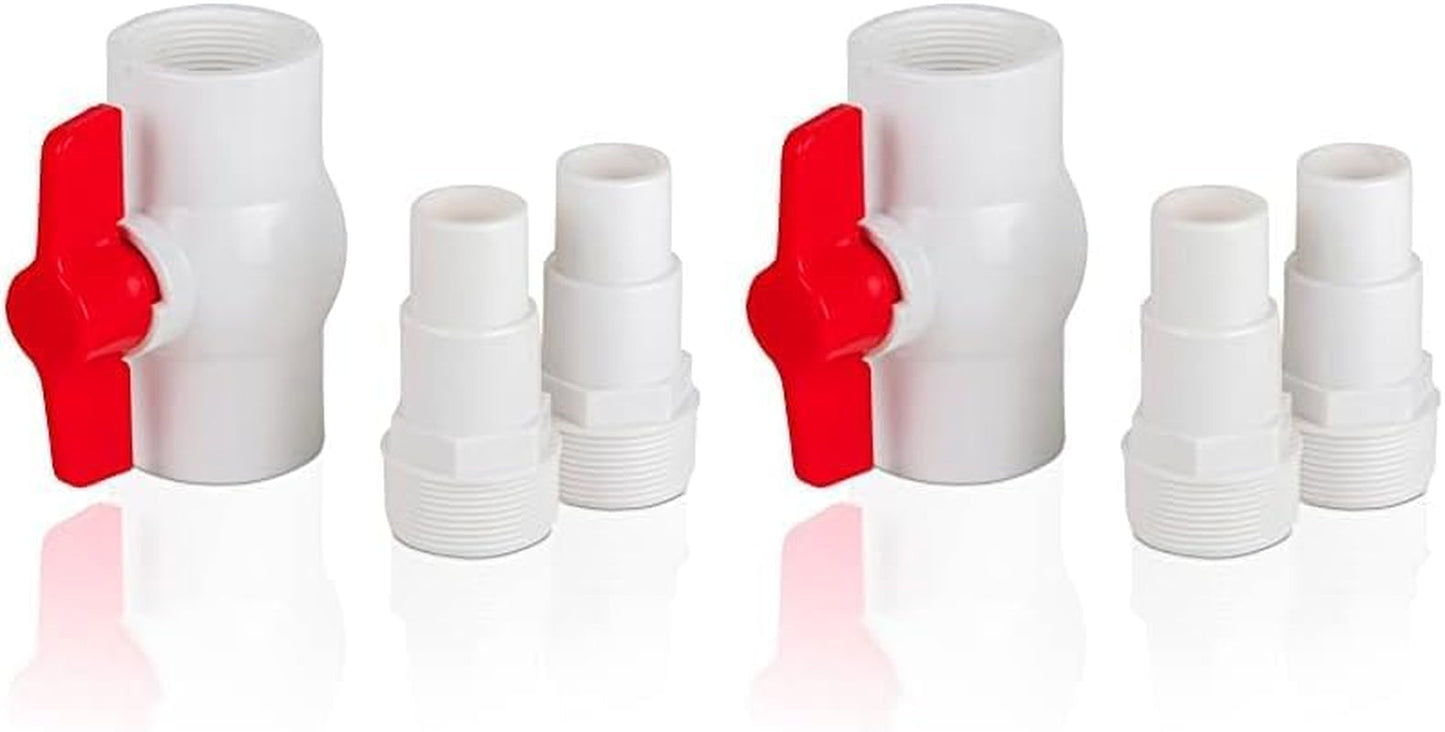 Gre AR512 - On/off ventil med 2 adaptrar för Ø38 och Ø32 mm slangar