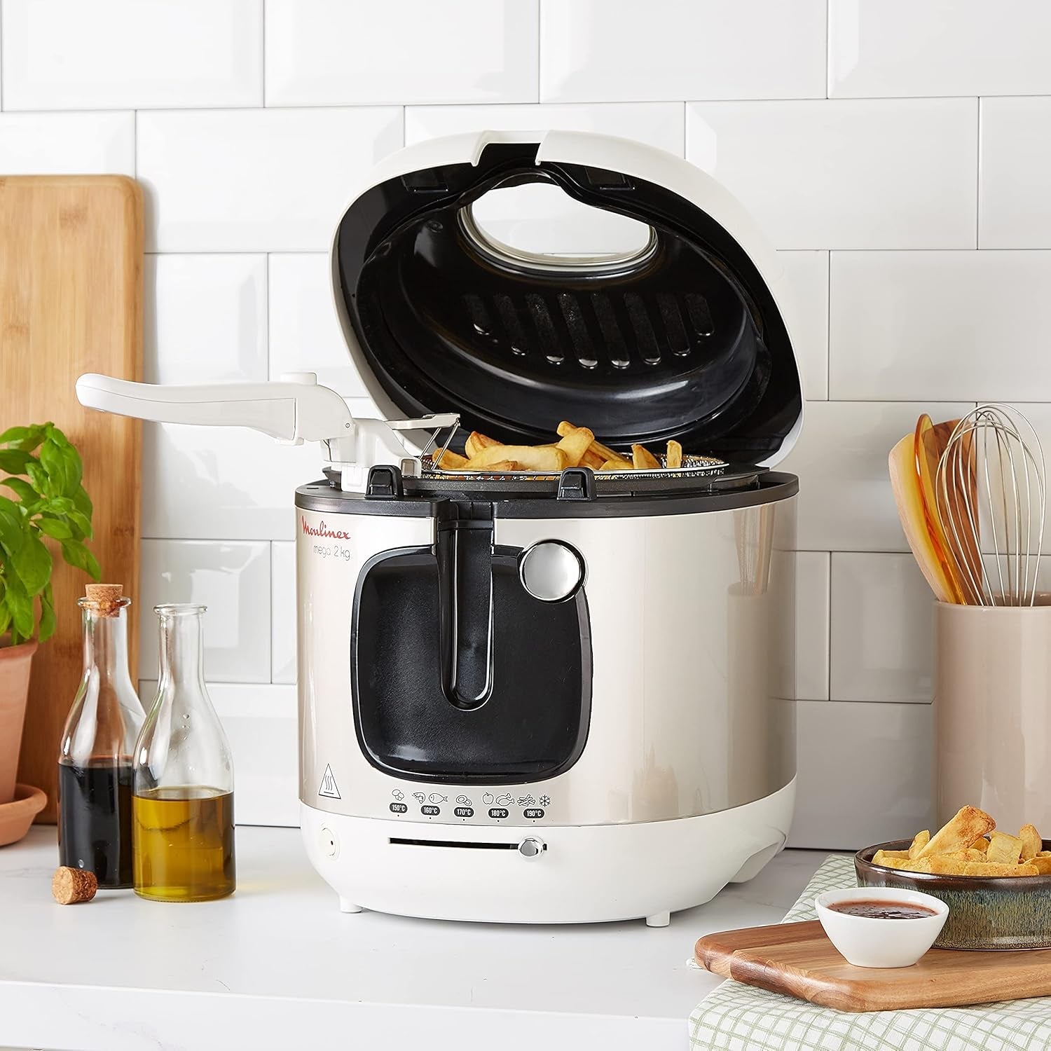 Fritös AM4800 Mega 2Kg, oljefritös, luktfilter, 1800 W Hushållsapparater Naty Shop