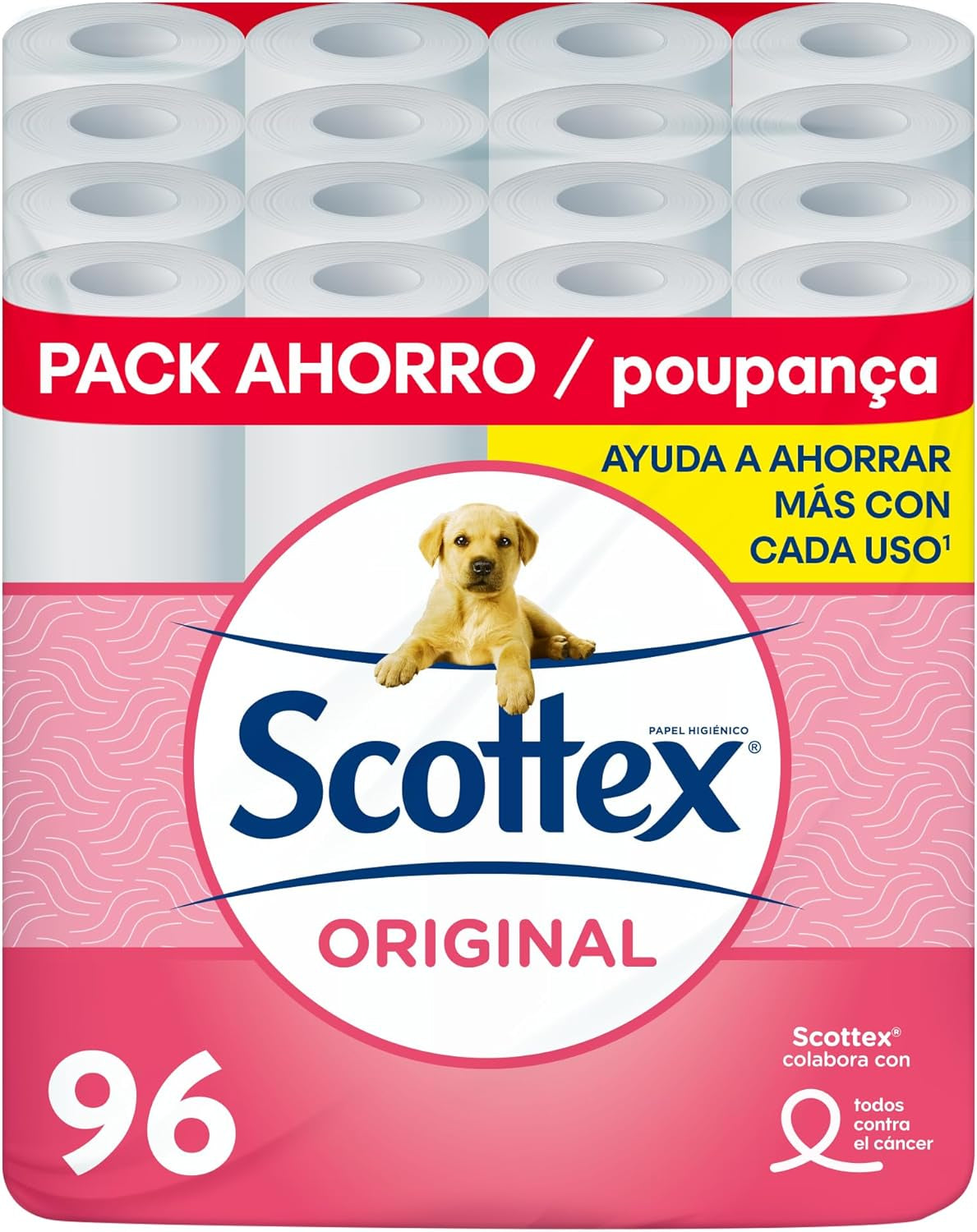 Toalettpapper Original, 128 vita rullar