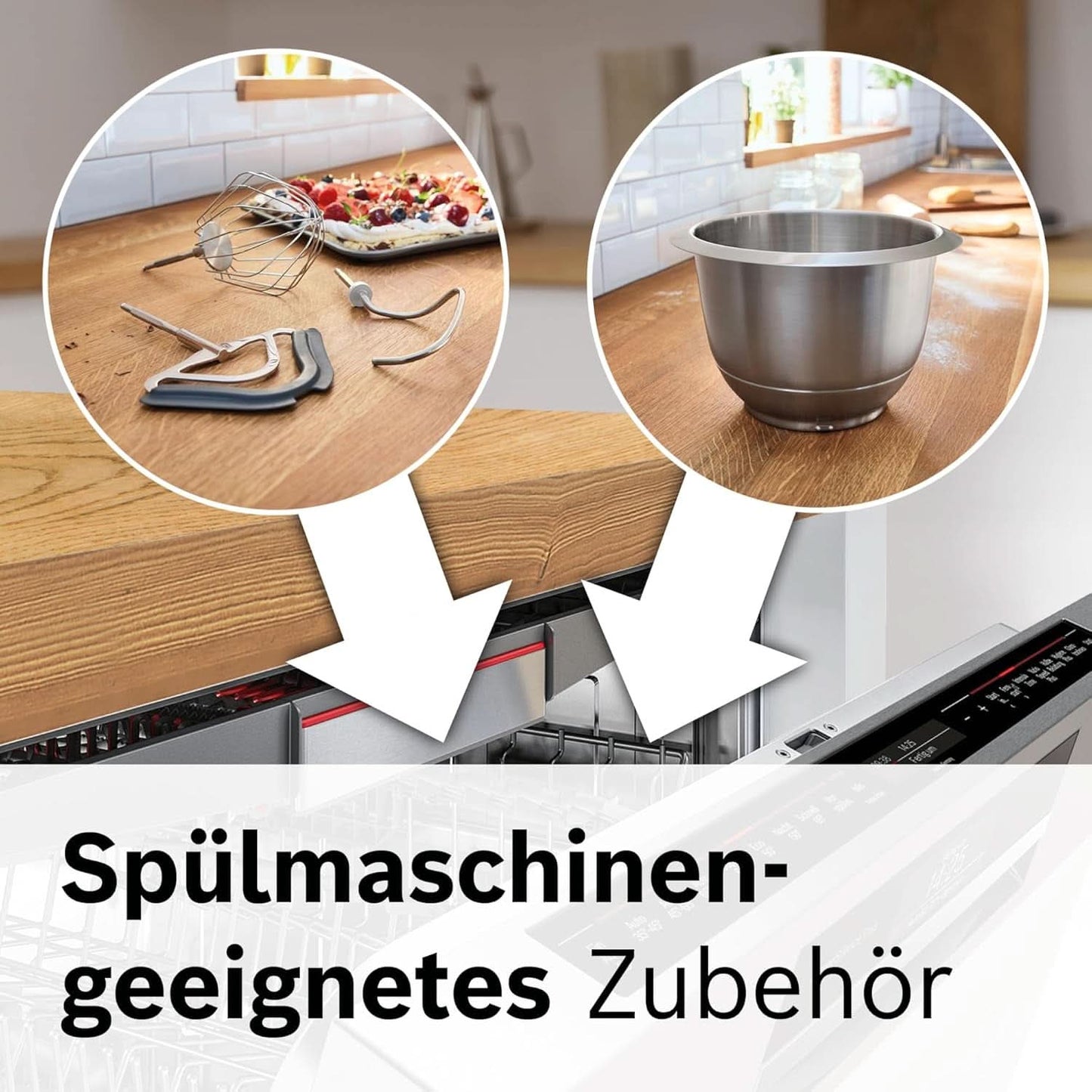 Matberedare Bosch Series 4 MUM5X720, integrerad våg, skål i rostfritt stål 3,9L, mixer 1,25L, 1000W Tillbehör Mat och amning Bebe Naty Shop