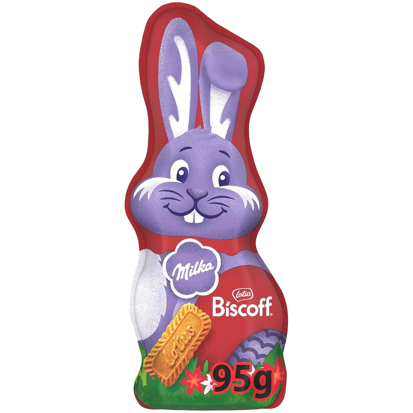 Milka Smiling Bunny Biscoff – delikat påskhare med choklad och bitar av Lotus Biscoff-kex – 95g