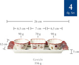 Villeroy & Boch - Toy's Delight Gravy Set, 4 delar, Serveringsfat med skålar, Christmas Gravy Bowl Set, Leksaksbordsdekoration, Serveringsbricka, Skålar, Julservis, Premium Porslin