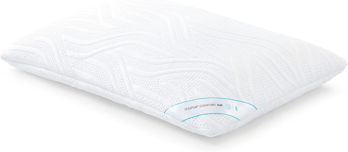 TEMPUR Comfort Air Medium sovkudde, andningsbar kudde för alla sovställningar, OEKO-TEX MADE in GREEN, medium fastness, 40 X 80 Cm Naty Shop Standardkuddar Mjuka