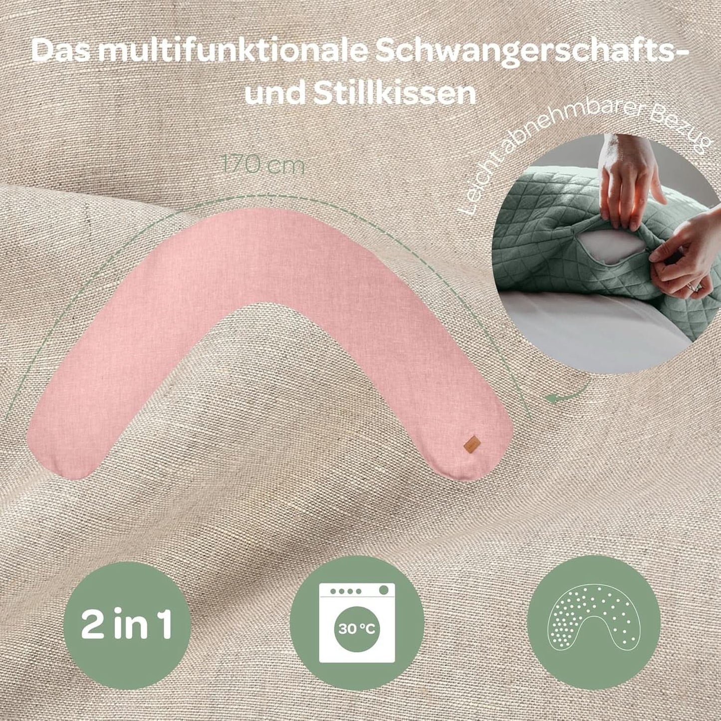 BÉABA, Big Flopsy, multifunktionell kudde för amning Tillbehör Mat och amning Bebe Naty Shop