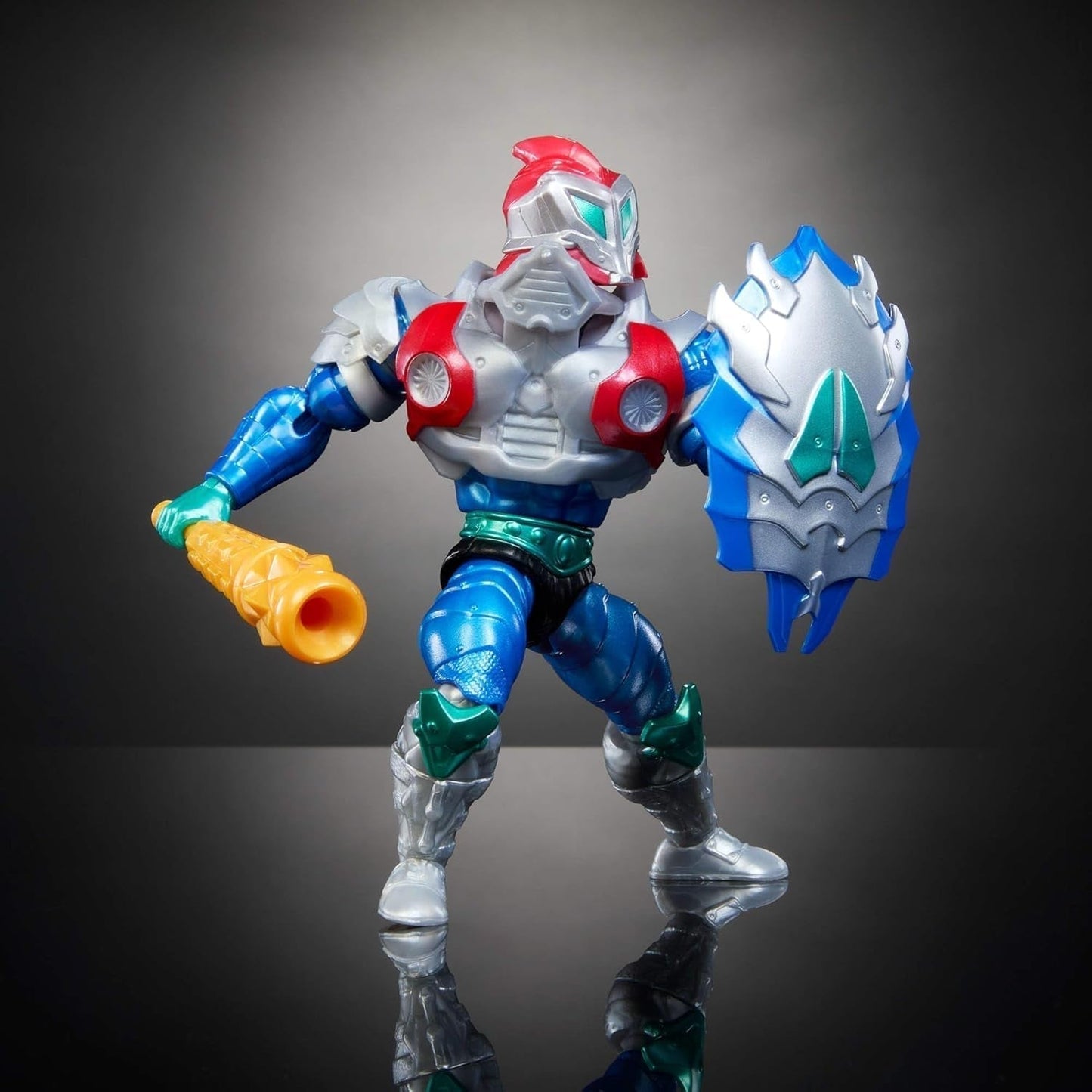 Masters of the Universe Origins Turtles of Grayskull Mekaneck Reptilkrig rörlig actionfigur, tonårsmutantninja och MOTU Crossover Hero Toy, JBN00, [Multicolor] Actionfigurer Naty Shop