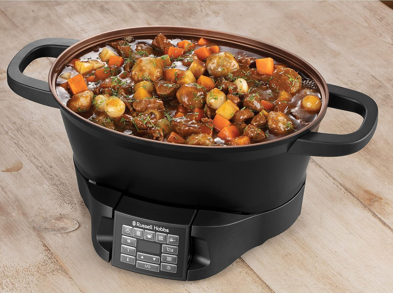 Multicooker Russell Hobbs 6,5L, digital display, 8 matlagningsfunktioner Slow Cooker Naty Shop