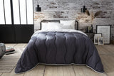 Abeil Quilt, Bicolor, 220 X 240 Cm, Vit och Grå Täcken och täcken Naty Shop