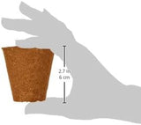 Dehner krukor för plantor, runda, Ø 6 cm, 96 st, bruna
