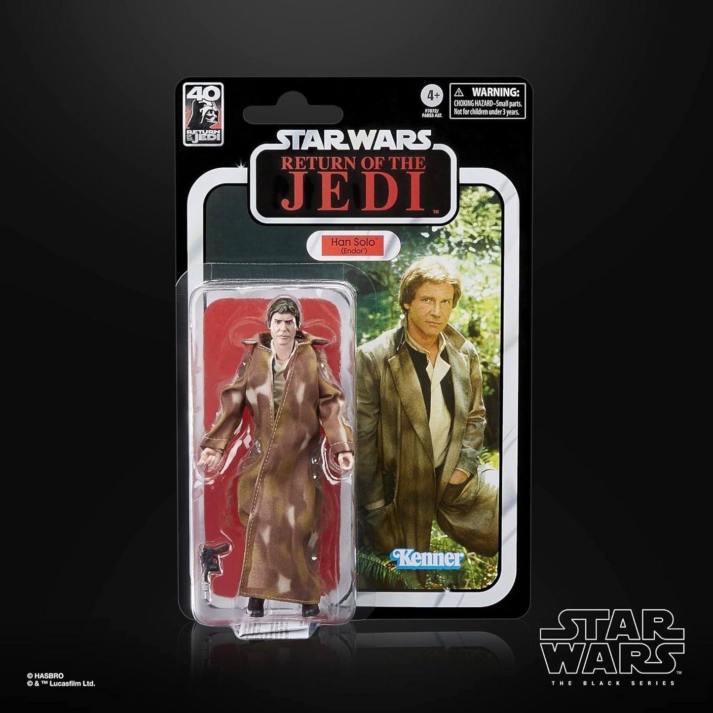 Star Wars Black Series Han Solo, 15 cm lång actionfigur Zu Wars: Jediriddarens återkomst Actionfigurer Naty Shop