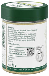 Fuchs - Mald rosmarin - För att smaksätta fisk, kött och grönsaker, 30 gram Condimente Naty Shop