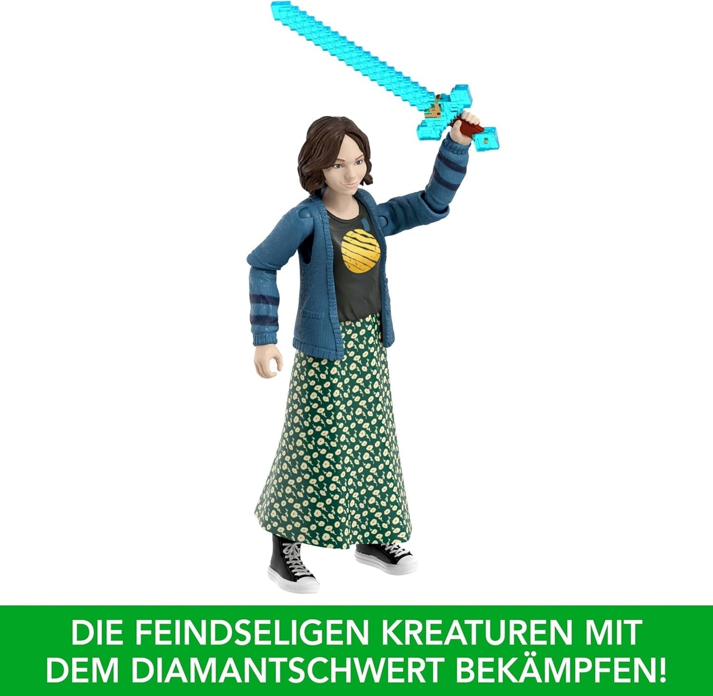 Mattel Minecraft Story Set med 4 Actionfigurer och 3 Accessories Encounters In The Overworld Set Minecraft Movie Inspired Collectible Toy JFR70 Action Figures Naty Shop