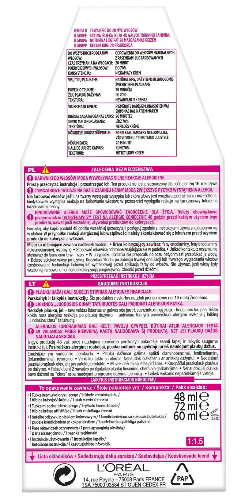L'Oréal Paris Casting Crème Gloss 210 Hårfärg - Marinblå Svart Hårfärg Naty Shop