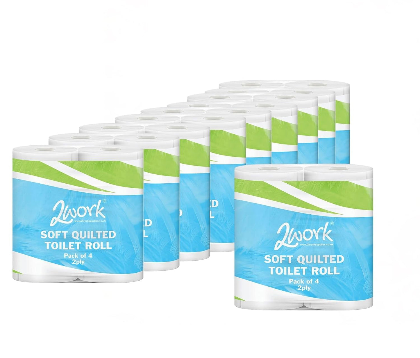 Star Dq4Pk Luxury Toalettrulle Quiltad 2 Ply White (40 stycken)