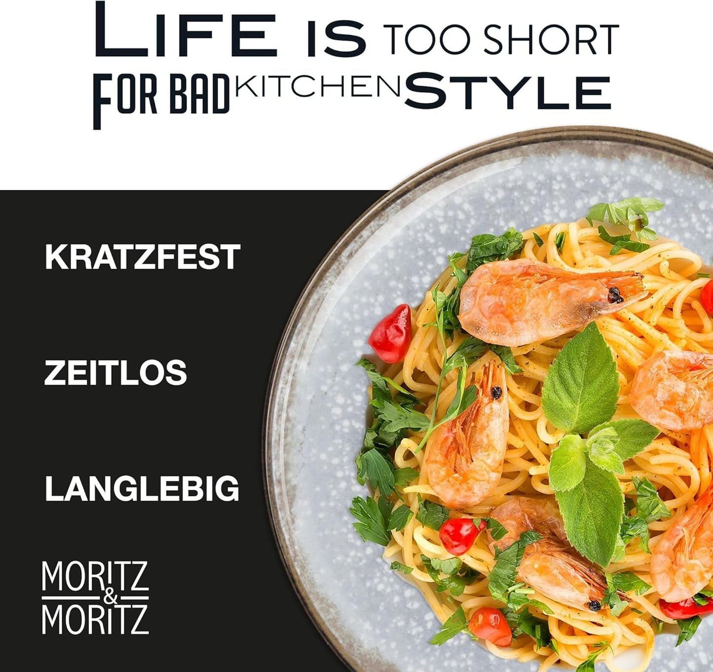 Moritz & Moritz BLOSSOM porslinsservis set för 6 personer, 18 delar - Modern servis med lekfull design - Lättskött kaffeservering med tallrikar och skålar - Kombinerad service