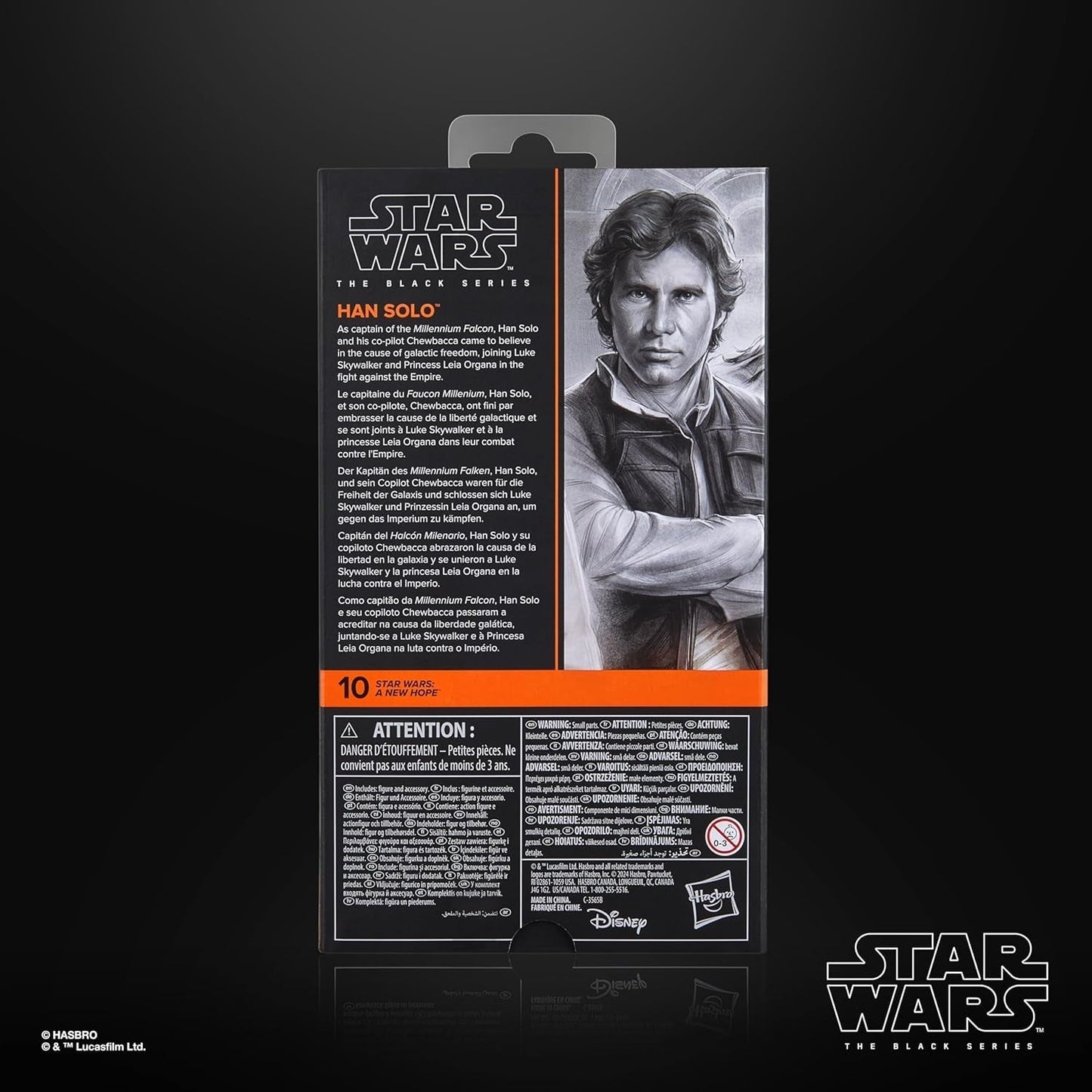 Star Wars The Black Series Han Solo, Star Wars: A Hope Premium Collectible Actionfigur (15cm) Actionfigurer Naty Shop