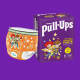 Huggies Pull-Up Trainer-dagblöjor för pojkar - 2-4 år Storlek 6-7 Pull-Up-blöjor (40 byxor) - Toaletträningsbyxor för enkel toalettträning - Lär dig från vått till torrt