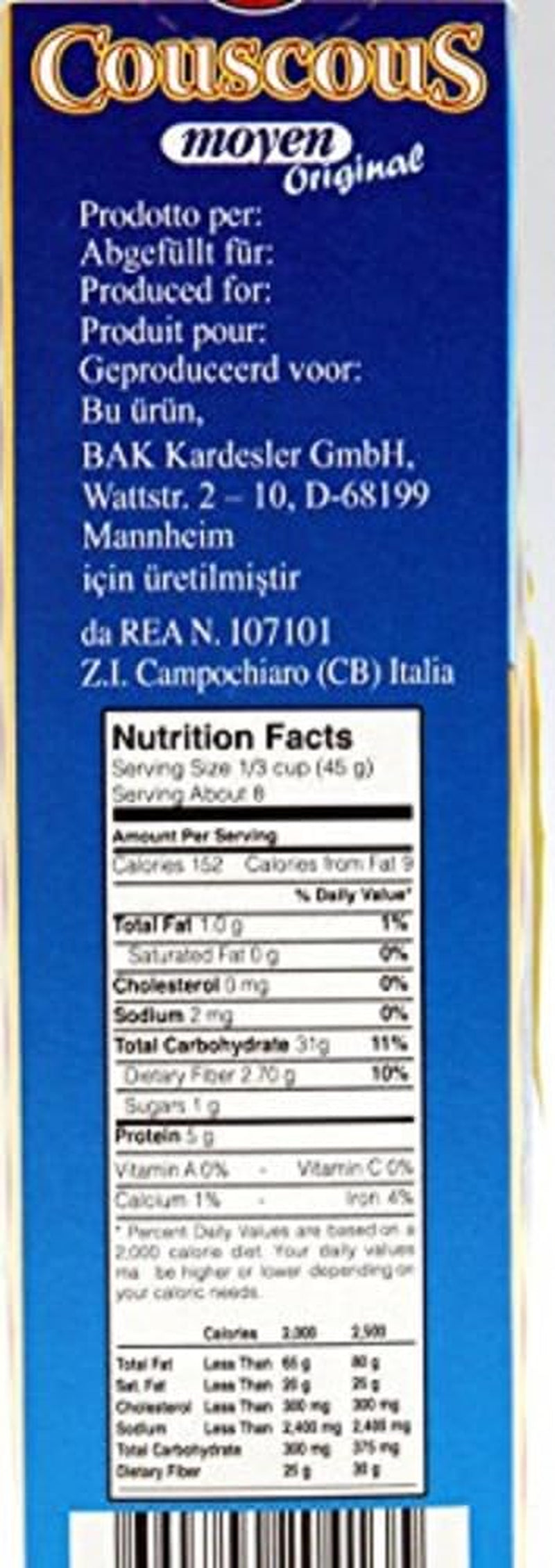 Couscous Moyen Original, 0,5 kg (förpackning med 4)