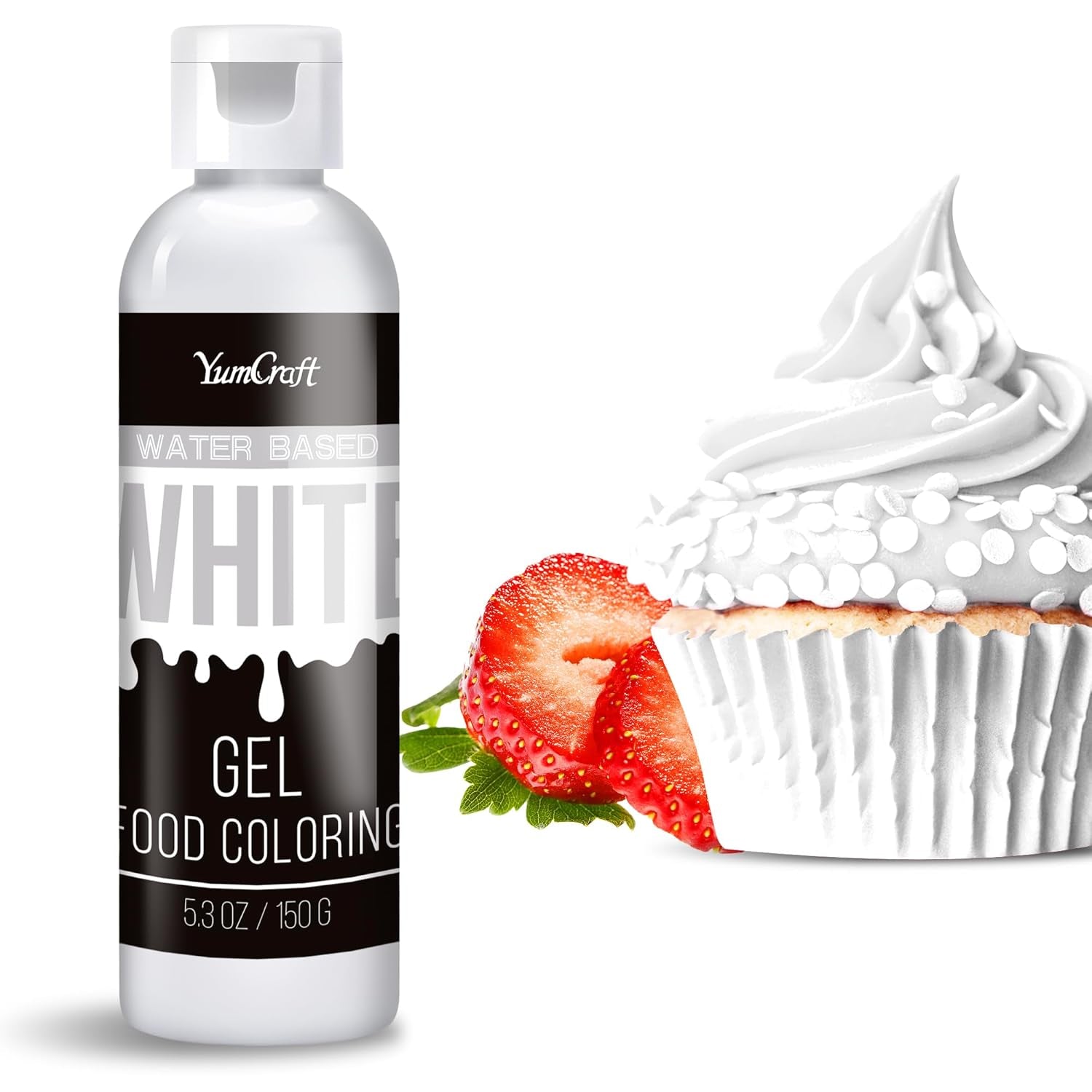 Gel matfärg - Högkoncentrerad gel matfärg för kakor, bakning, påskägg, drycker - Sockerfri matfärg för fondant, glasyr, slem, tårtdekorering (Red Velvet, 150G)