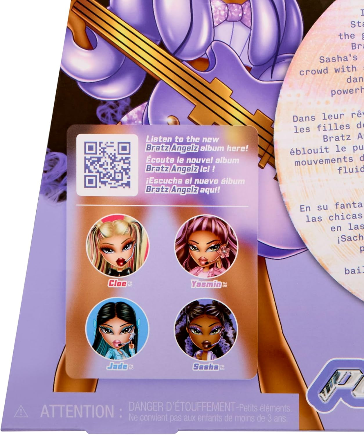 BRATZ Pop Starz Sasha – Modedocka med samlarnyckelring, outfit och musiktillbehör