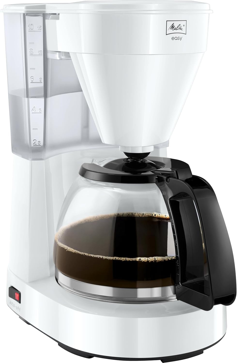 Melitta Easy – Espressomaskin med filter och glaskaraff, för upp till 10 koppar kaffe, svart