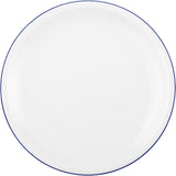 Seltmann Weiden 18 delar kaffeservering | Compact Series, Blue Edge | Setet innehåller 6 frukosttallrikar, 6 kaffekoppar och 6 fat, blå