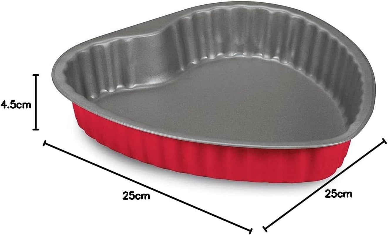 508000000hgnam Rossana 2.0, hjärtform 25 cm, stål med otillräcklig beläggning, formar och plåtar för bakning Naty Shop