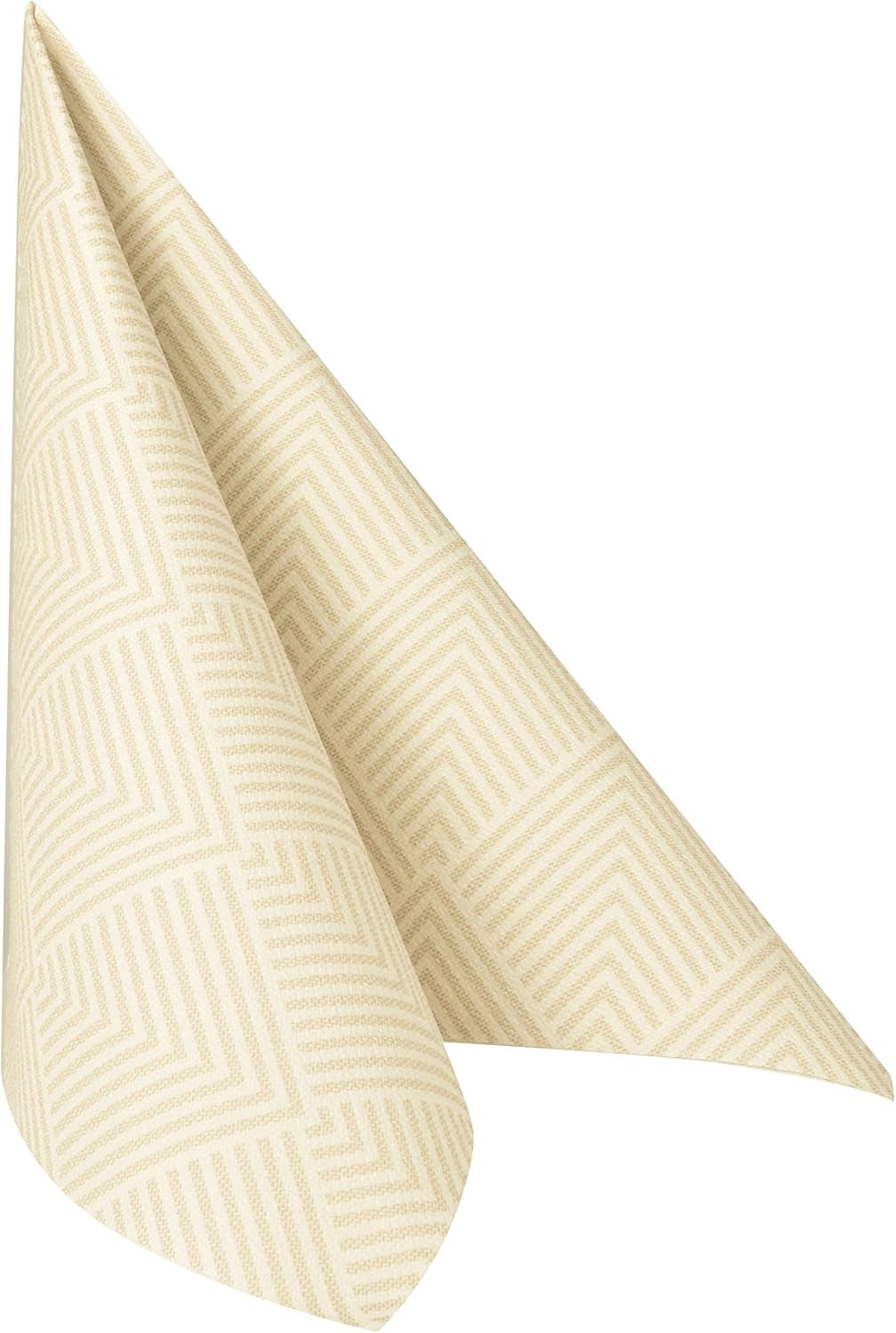 Papstar, 50 servetter "ROYAL Collection" 1/4-faldig 40 Cm X 40 Cm champagne "Elegance", #86497