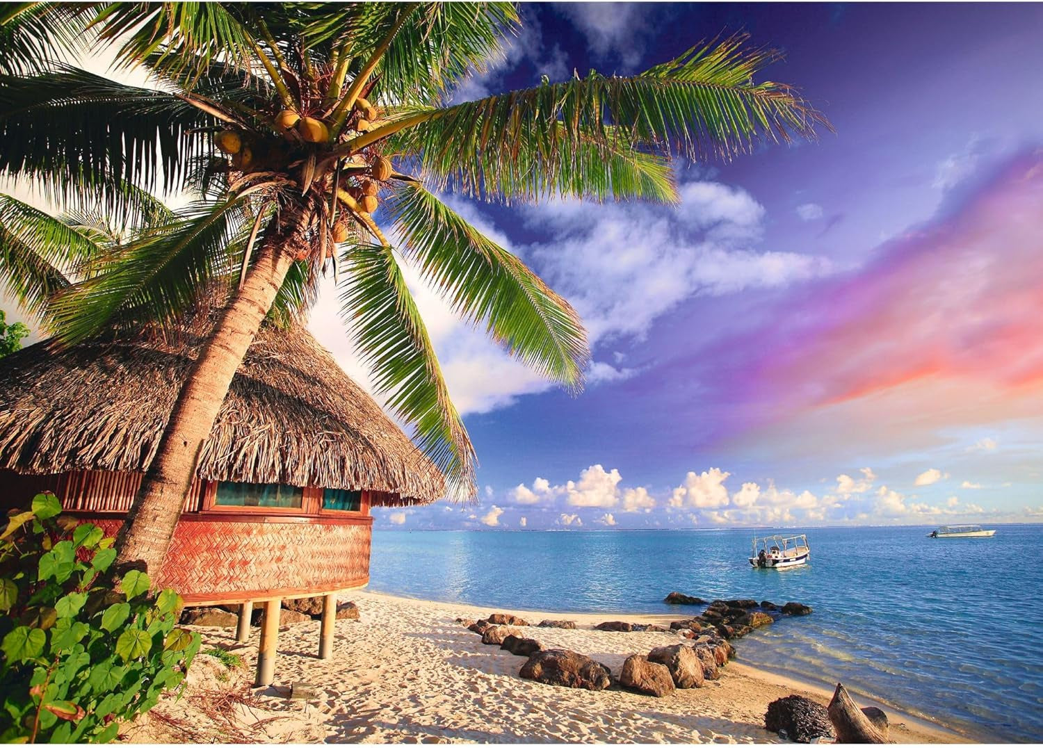 Trefl - Bora-Bora Island - 500-bitars pussel - Gör det själv Holiday View-pussel Kreativ underhållning Kul klassiskt pussel för vuxna och barn 10+ pussel Naty Shop
