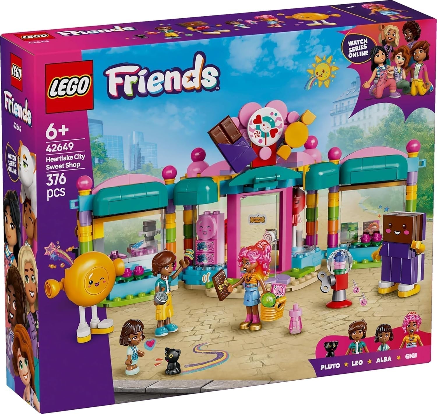 LEGO Friends Heartlake City Shop Lekset för tjejer 6+ Rollspel med 2 minidockor, mikrodocka och kattleksak 42649 Byggset Besuche den LEGO-Store