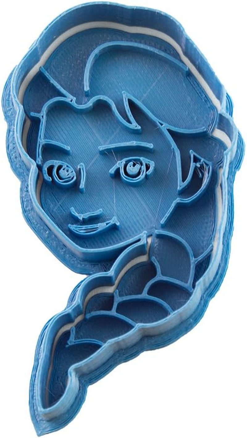 Fryst Elsa kakform, blå, 8 x 7 x 1,5 cm