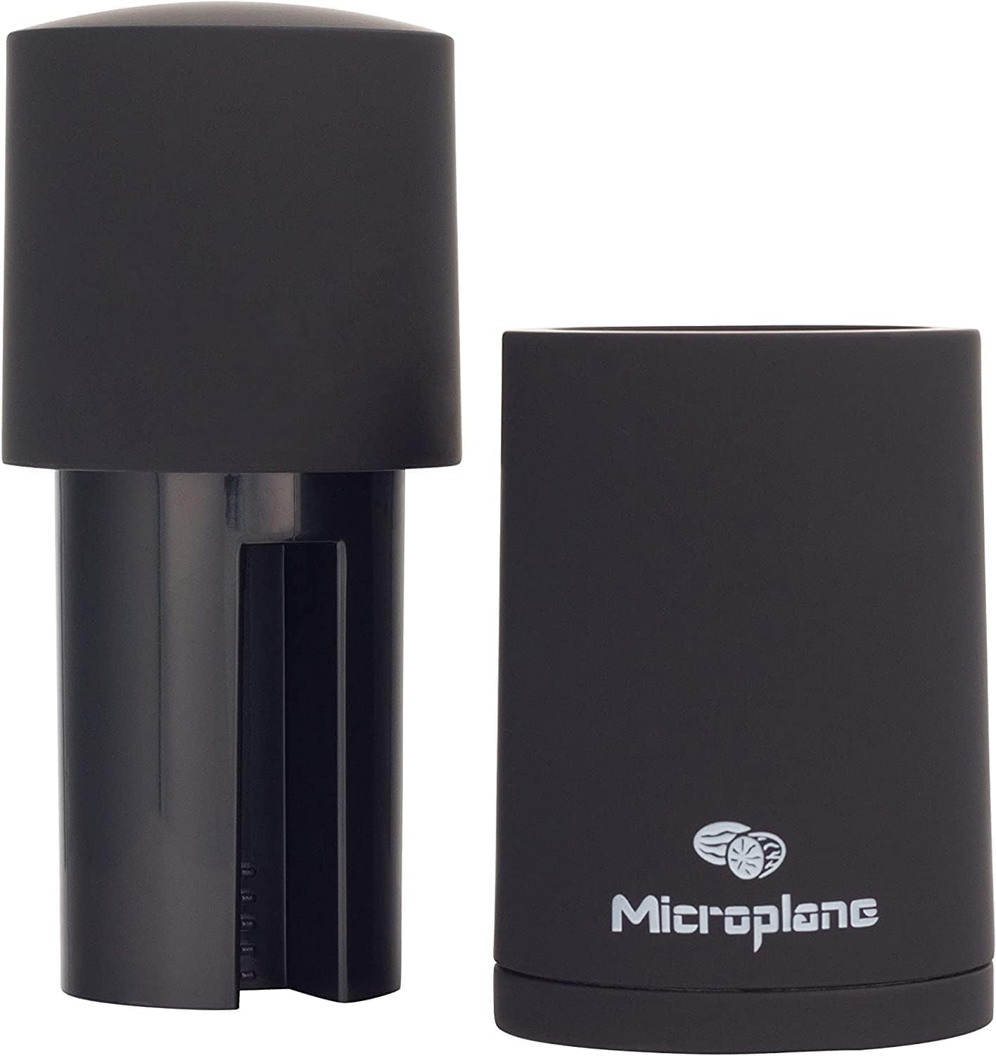 Microplane kryddkvarn svart för muskot, kanel, tonkabönor, långpeppar och andra torra kryddor Malning och kvarnar Naty Shop