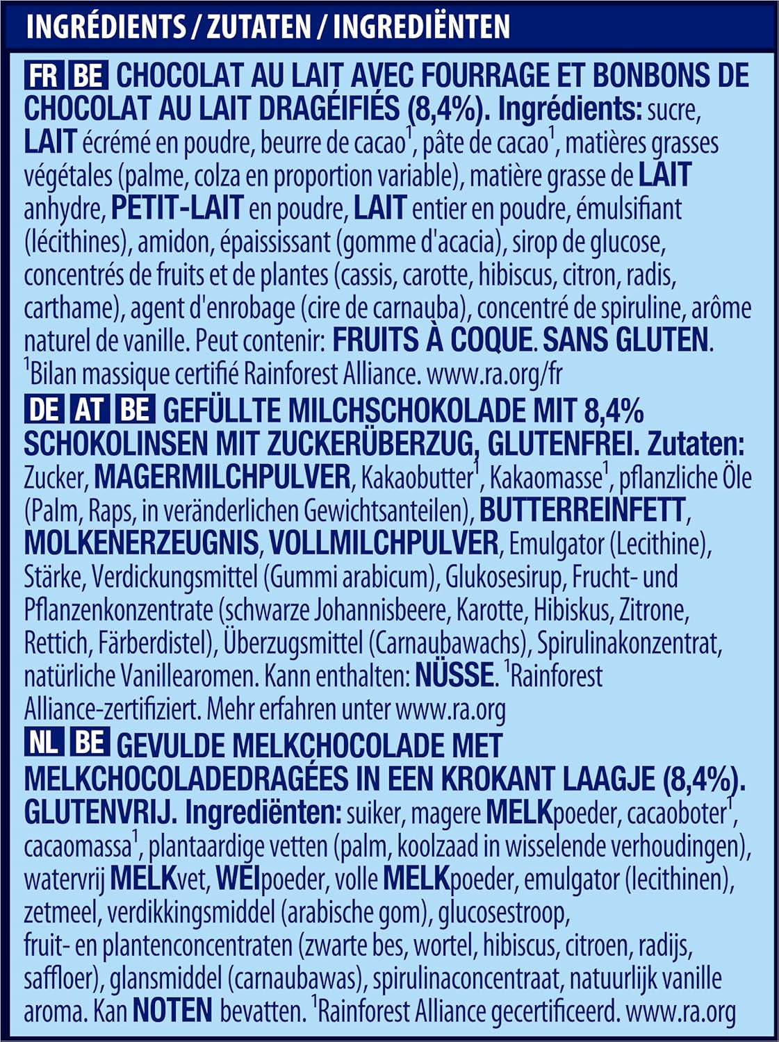 NESTLÉ SMARTIES Easter Friends, figuriner med påsktema, gjorda av fin mjölkchoklad med krämig fyllning och färgade minilinser med SMARTIES-choklad, 1 förpackning (1 x 65g)
