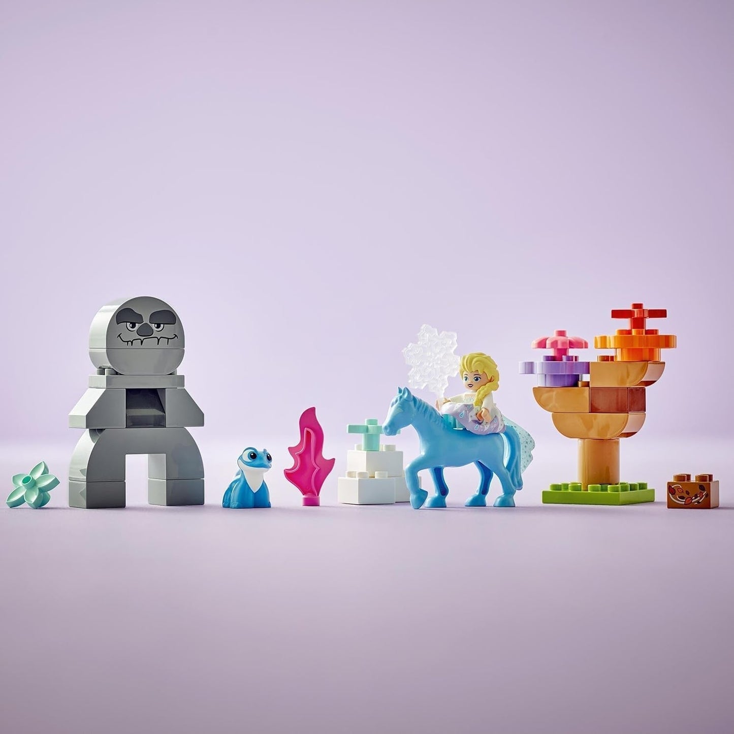 LEGO DUPLO | Disney ELSA och Bruni i den förtrollade skogen, Ice Queen 4-figurer leksak för 2-åringar, förskolepresent för flickor och pojkar 2+ år, baserat på Frozen 2 10418 byggset Beuche den LEGO-Store