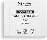 The Cheeky Panda Bamboo Cocktail Servetter | vita servetter 100 stycken pappersservetter