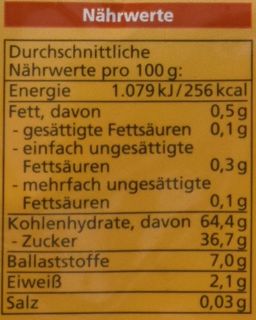 Torkade ekologiska aprikoser, kärnfria, 200g Naty Shop torkade produkter