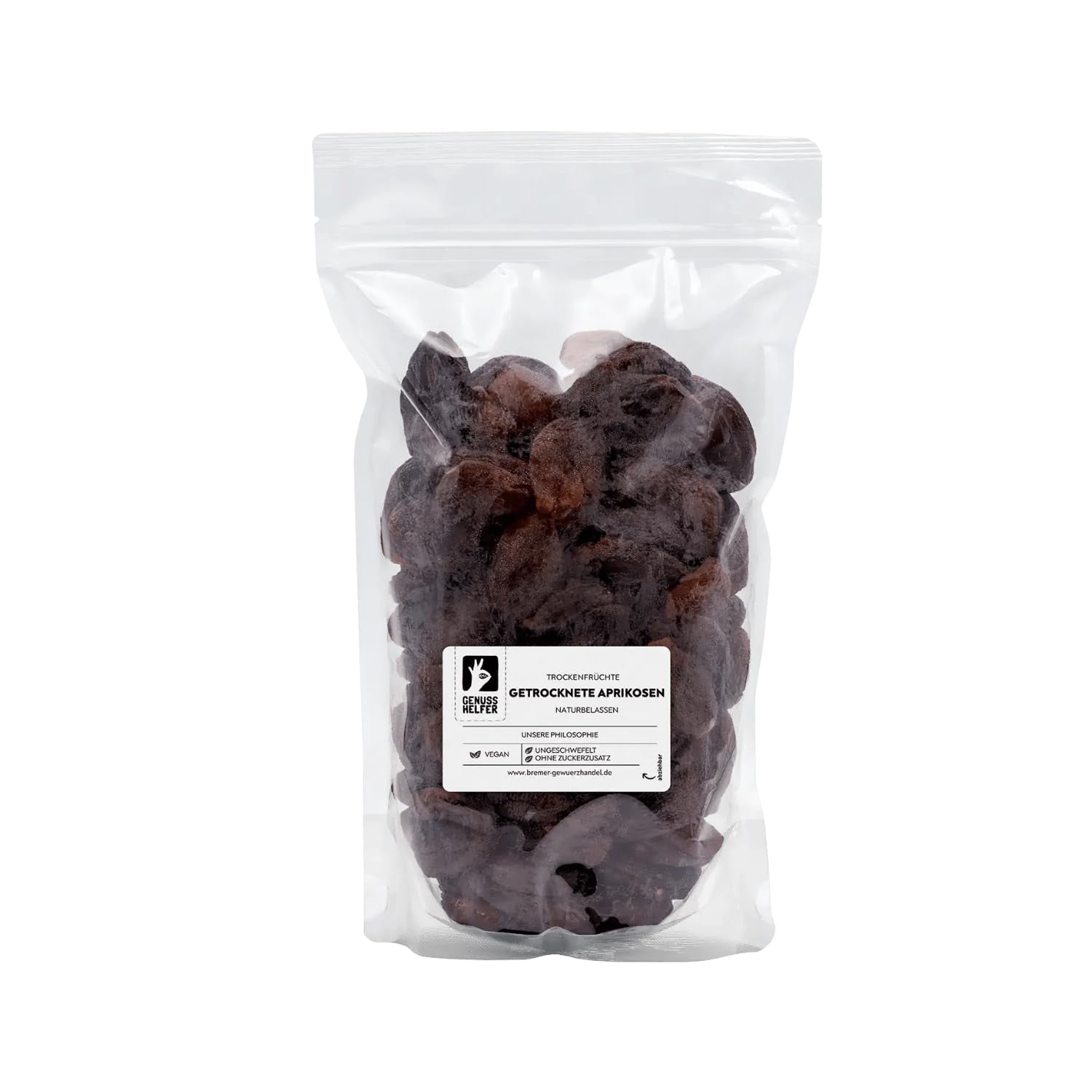 Bremer Gewürzhandel torkade aprikoser, torkad frukt utan tillsatt socker och osvavel, 1 kg Naty Shop torkade produkter 1 kg (1 förpackning)