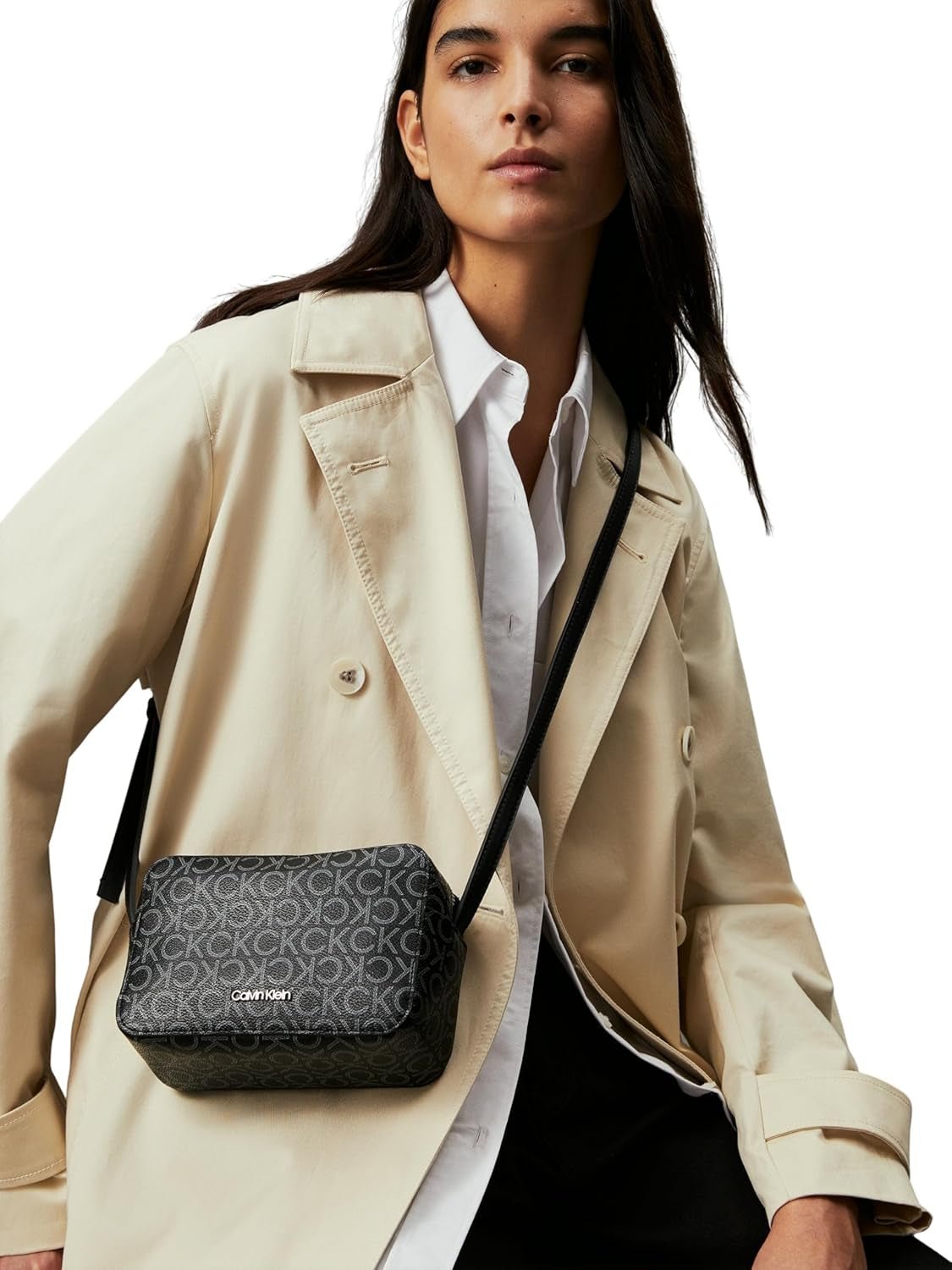 Calvin Klein axelväska för dam Ck Must Camera Bag Mono Klein, svart (Black Mono), naturlig storlek Damväskor Naty Shop