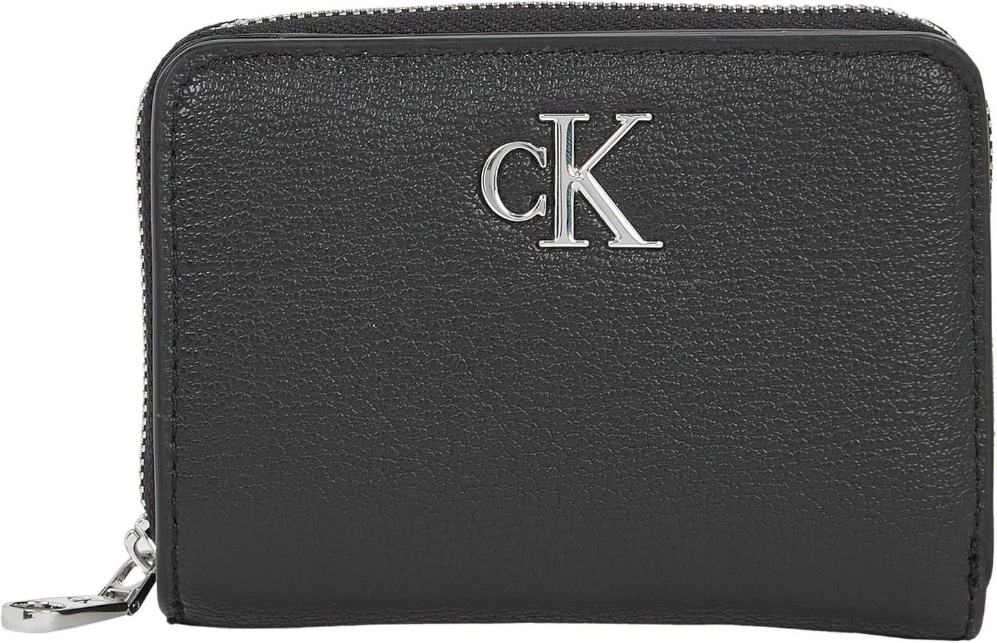 Calvin Klein Damplånbok Minimal Monogram Zip Runt Klein, Svart (svart), One Size Plånbok Dam Naty Shop Standardtitel