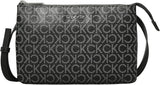 Calvin Klein Dam Ck Must Klein Axelväska, Svart (Svart Mono), Väskor i naturlig storlek Dam Naty Shop Standardtitel