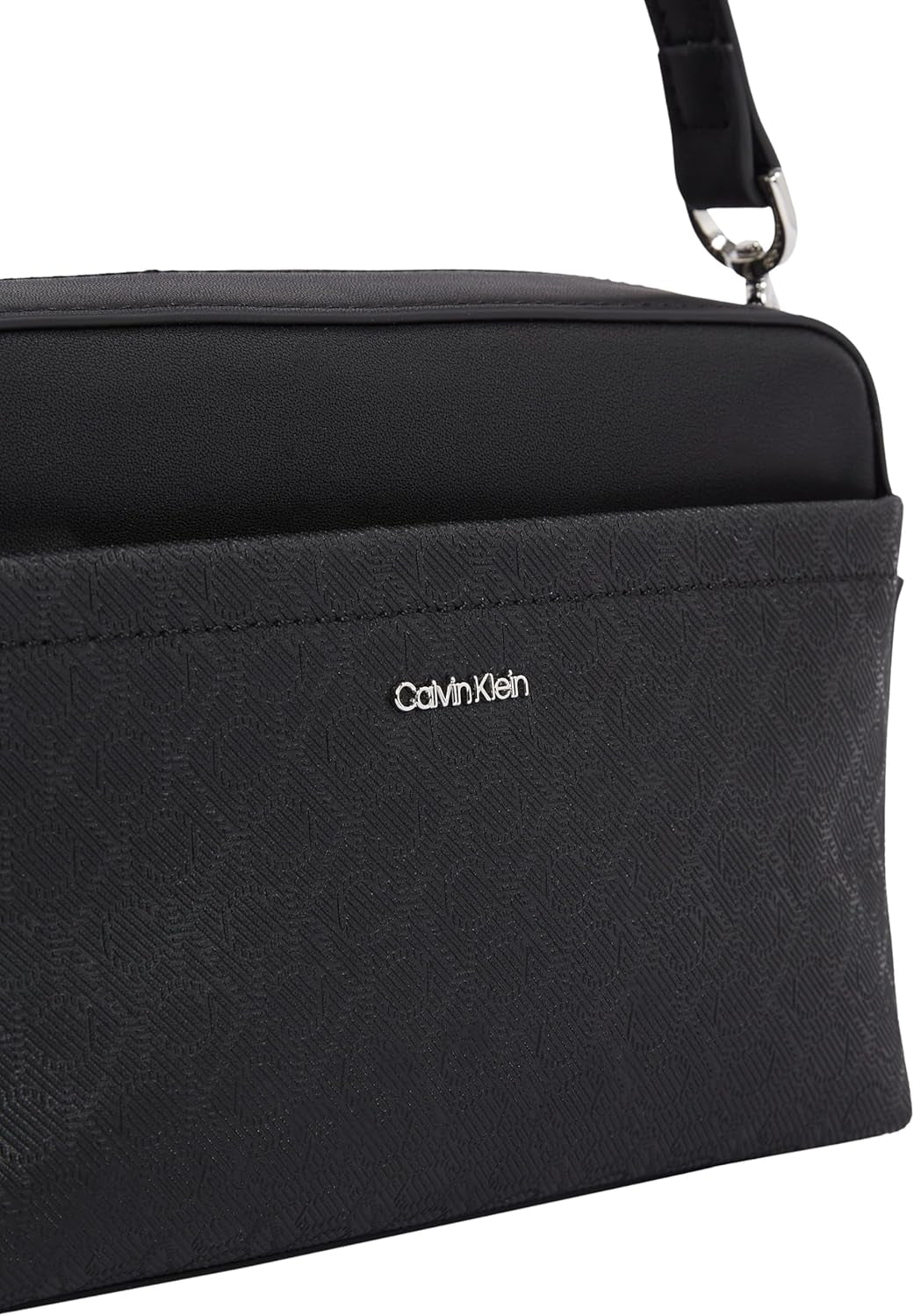 Calvin Klein Damaxelväska Must Kameraväska Mono Bred axelrem, Svart (Ck Black), Livsstorlek Damväskor Naty Shop